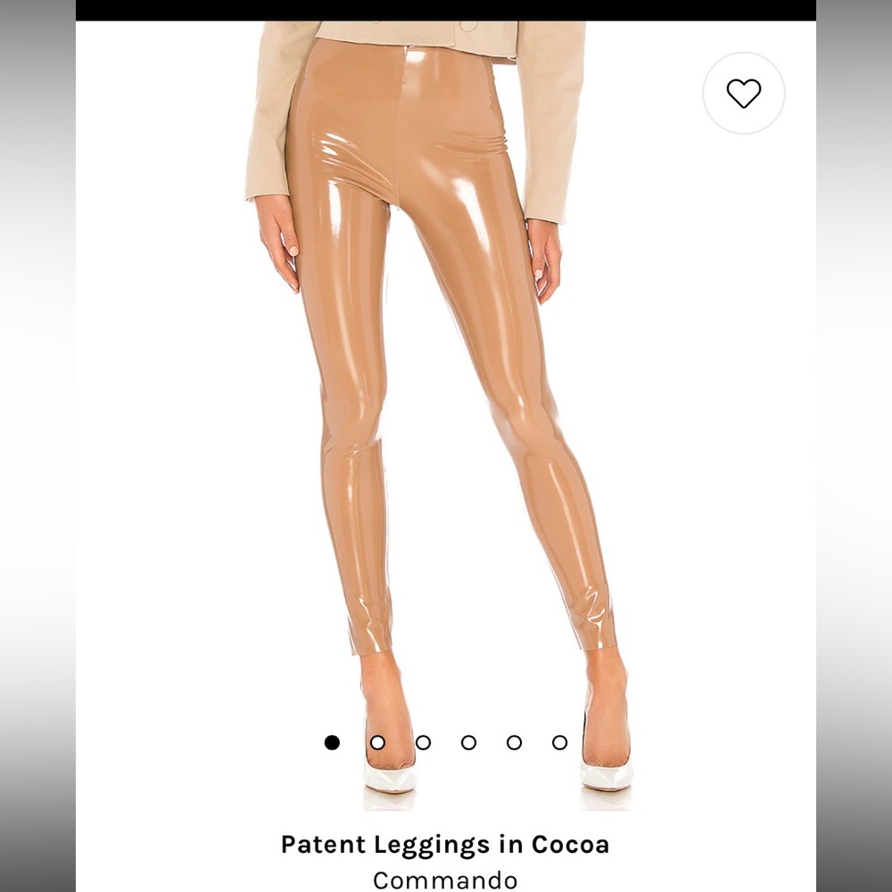 BRAND NEW Commando Patent Leggings in Cocoa from Revolve website